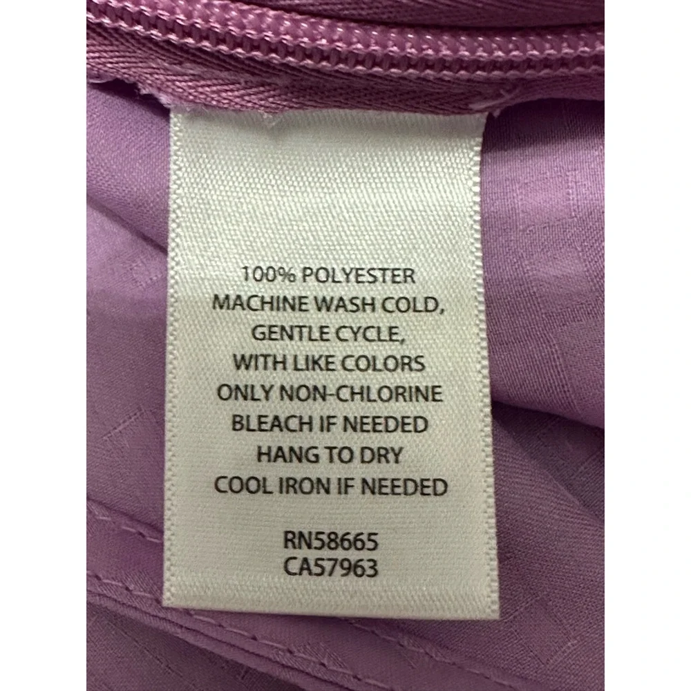 Halogen Twist Front Blouse Sleeveless Plunging V Neckline Purple Women's 1X NWOT
